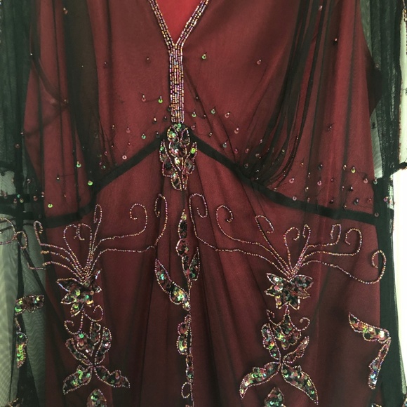 Roaring 20's Beaded & Tulle Top - Picture 3 of 7